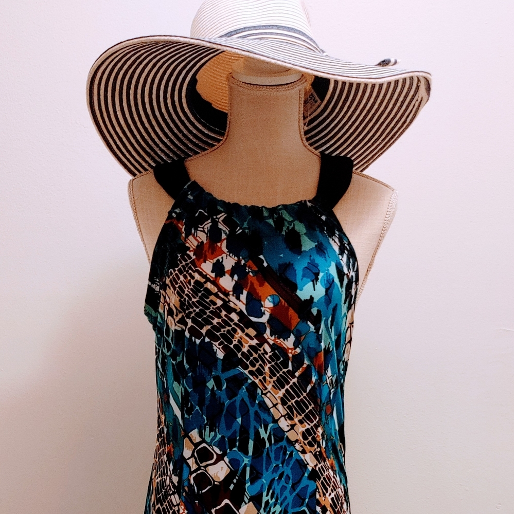 Beautiful Glamour Multicolor Maxi Dress.
